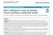 Men’s willingness to pay for prostate cancer screening: a systematic review